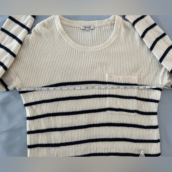 MADEWELL Thompson pocket pullover sweater in Nautical stripe | MEDIUM - Picture 5 of 11